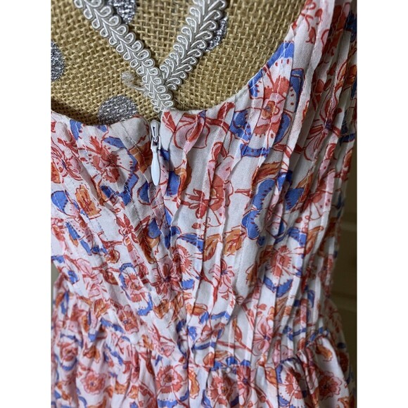 Vineyard Vines Floral Striped Pintuck Lot 2 Sleeveless Sz Small 4 Cotton Coastal - Picture 6 of 16